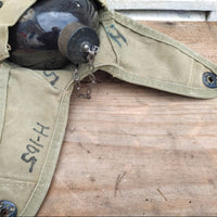 Gourde US émaillée et étui USMC WW2 militaria