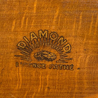 Gramophone PATHE d'époque avec son meuble bas