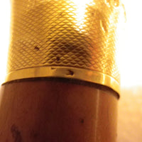 Canne ancienne pommeau or 18k poinçon tête d'aigle
