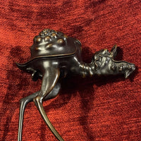 Lampe à huile en bronze