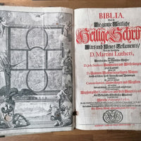 Bible ancienne de 1712 imprimée à Minden