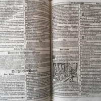 Bible ancienne de 1712 imprimée à Minden
