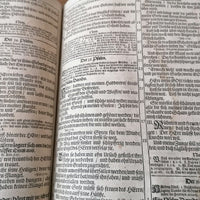 Bible ancienne de 1712 imprimée à Minden