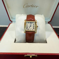 Montre Cartier Tank classique en or jaune 18 carats, référence 1840