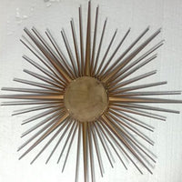 Grand miroir soleil vintage signé Chaty Vallauris