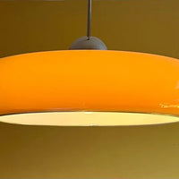 Lampe suspension OVNI emblématique de l'ère spatiale Harvey Guzzini des années 1970
