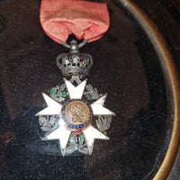 Rare Légion d’Honneur Louis XVIII 1819 –brevet original nominatif et croix ancienne