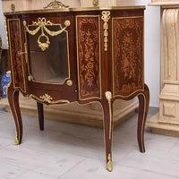 Commode antique en bois marqueté