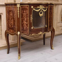 Commode antique en bois marqueté