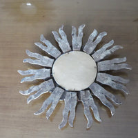 Ancien miroir soleil mural