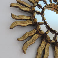 Ancien miroir soleil mural