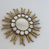 Ancien miroir soleil mural