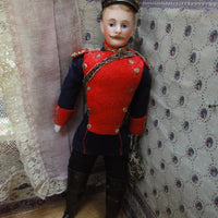 Antique poupée officier soldat