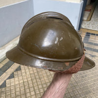 Casque adrian modèle 15 d'origine moutarde