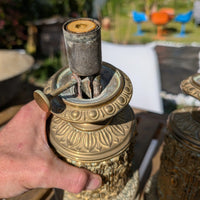 Paire de lampe gagneau système horlogerie carcel