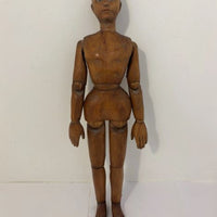 Mannequin ancien d'artiste articulé en bois