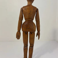 Mannequin ancien d'artiste articulé en bois
