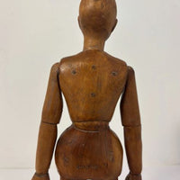 Mannequin ancien d'artiste articulé en bois