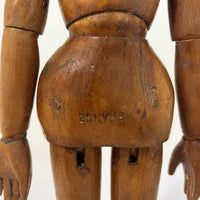 Mannequin ancien d'artiste articulé en bois