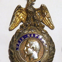 Médaille militaire sainte hélène empire napoléon argent or
