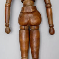 Mannequin d'artiste en bois féminin