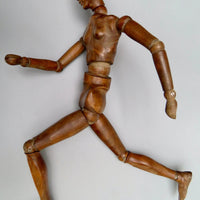 Mannequin d'artiste en bois féminin