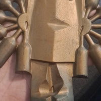 Ancienne plaque bronze publicitaire vins nicolas