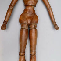 Mannequin d'artiste en bois féminin