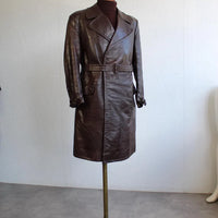 Manteau en cuir trench-coat militaire allemand