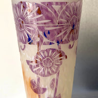 Grand vase ancolies d'époque