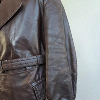 Manteau en cuir trench-coat militaire allemand