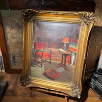 Toile ancienne nature morte authentique