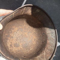 Casque allemand camouflé Normandie