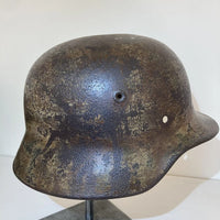 Casque allemand camouflé Normandie