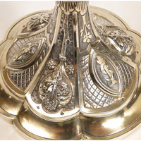 Calice en argent massif vermeil et rubis, 19e