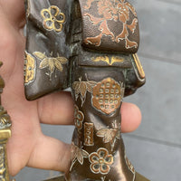 Lampe ancienne en bronze