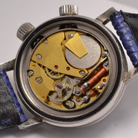 MONTRE ANCIENNE LIP NAUTIC SKI COMPRESSOR R184 1967 FRENCH STAINLESS STEEL WATCH