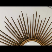 MIROIR OEIL SORCIERE VINTAGE SIGNE CHATY VALLAURIS POILLERAT SUNBURST MIRROR XX