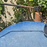LAMPE GRAS / Belle lampe ancienne d'atelier en tôle signé GRAS /Tout d'origine