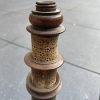 Ancien microscope en bois nuremberg époque xviiieme