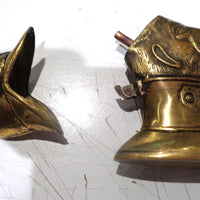 Briquet artisanat de tranchée représentant le kaiser en caricature