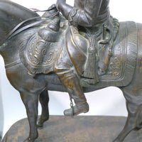 Sculpture ancienne en bronze de Rudolf Kaesbach (1873-1955). Napoléon à cheval