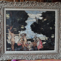 Toile louis leydet les baigneuses école provençale