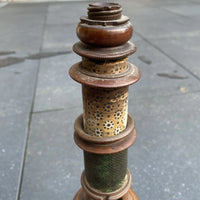 Ancien microscope en bois nuremberg époque xviiieme