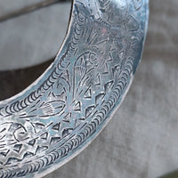 Ancienne paire de fibules berbère argent massif poinçons