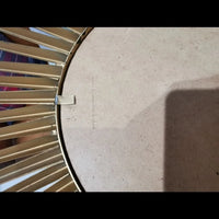 MIROIR OEIL SORCIERE VINTAGE SIGNE CHATY VALLAURIS POILLERAT SUNBURST MIRROR XX