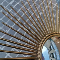 MIROIR OEIL SORCIERE VINTAGE SIGNE CHATY VALLAURIS POILLERAT SUNBURST MIRROR XX