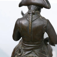 Sculpture ancienne en bronze de Rudolf Kaesbach (1873-1955). Napoléon à cheval