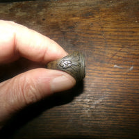 bague rare ww2 originale avec marquages sur les côtés originale