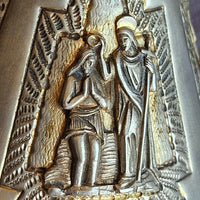 Calice italien en argent massif et restes de dorure vermeil